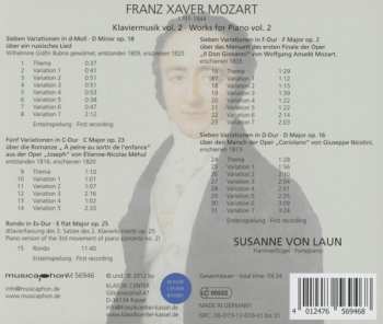 CD Franz Xaver Wolfgang Mozart: Klavierwerke Vol. 2