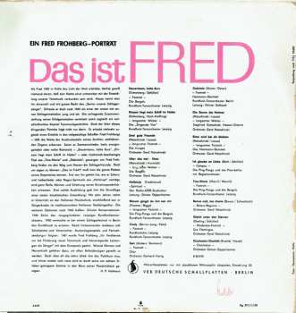 LP Fred Frohberg: Das Ist Fred. Ein Fred Frohberg-Porträt