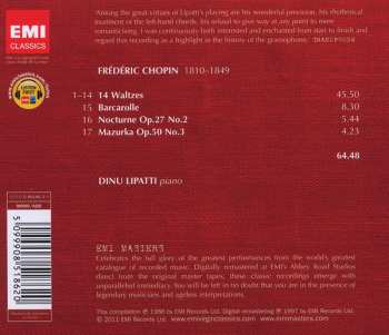 CD Frédéric Chopin: Waltzes • Barcarolle • Nocturne Op. 27 No. 2 • Mazurka Op. 50 No. 3
