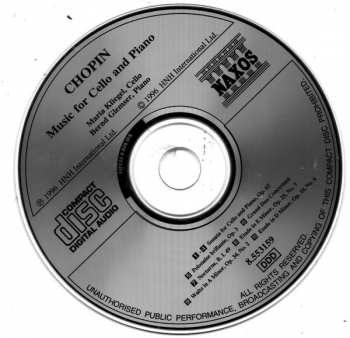 CD Frédéric Chopin: Cello Sonata • Polonaise Brillante • Grand Duo