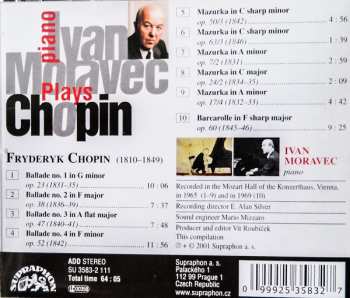 CD Ivan Moravec: Four Ballades • Mazurkas • Barcarolle
