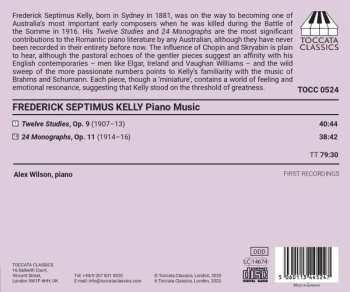 CD Frederick Septimus Kelly: Piano Music: 24 Monographs, Op. 11; 12 Studies, Op. 9 