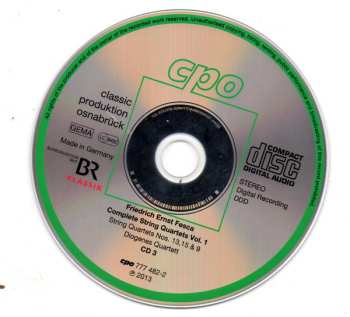 3CD Friedrich Ernst Fesca: Complete String Quartets Vol. 1