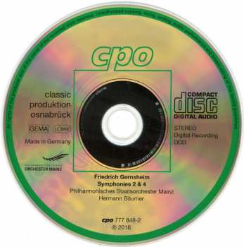 CD Hermann Bäumer: Symphonies 2 & 4