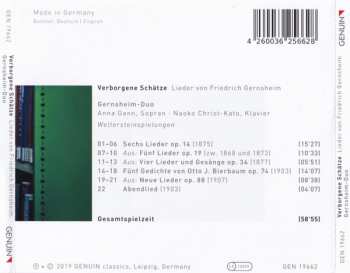 CD Friedrich Gernsheim: Verborgene Schätze (Lieder Von Franz Gernsheim (1839–1916))