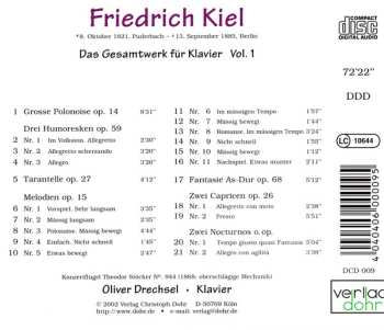 CD Oliver Drechsel: Das Klavierwerk Volume 1