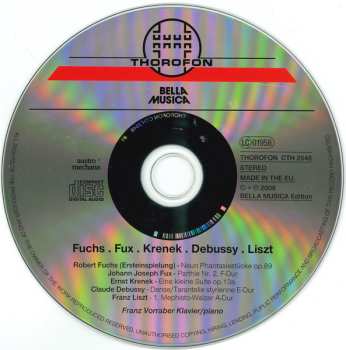 CD Claude Debussy: Fuchs . Fux . Krenek . Debussy . Liszt