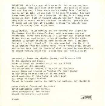 CD Fugazi: Furniture