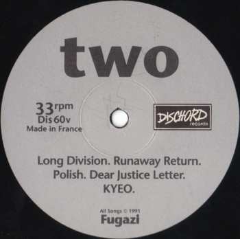 LP Fugazi: Steady Diet Of Nothing