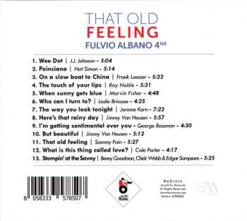 CD Fulvio Albano Quartet: That Old Feeling DIGI