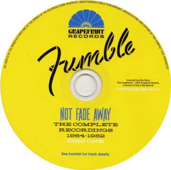4CD Fumble: Not Fade Away - The Complete Recordings 1964 - 1982