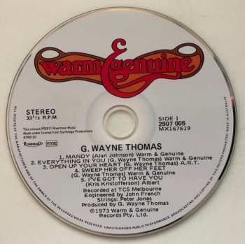 CD G. Wayne Thomas: G. Wayne Thomas LTD