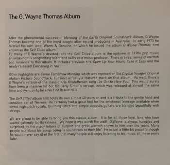 CD G. Wayne Thomas: G. Wayne Thomas LTD