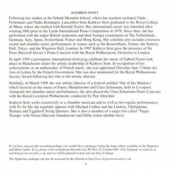 CD Kathryn Stott: Piano Music