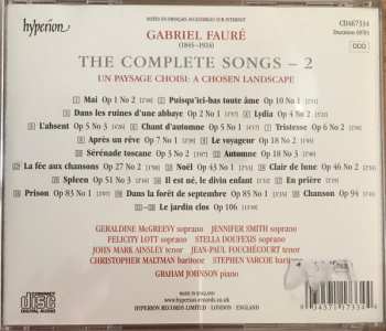 CD Gabriel Fauré: The Complete Songs - 2 - Un Paysage Choisi