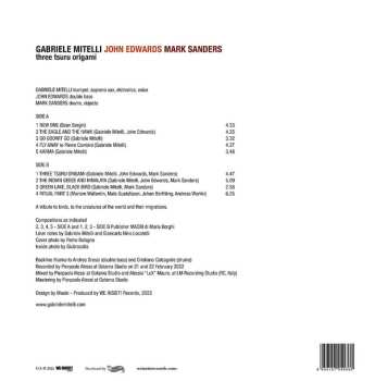 LP Mark Sanders: Three Tsuru Origami