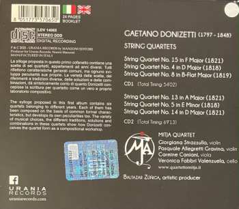 2CD Gaetano Donizetti: String Quartets Vol.I