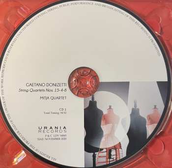 2CD Gaetano Donizetti: String Quartets Vol.I