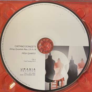 2CD Gaetano Donizetti: String Quartets Vol.I