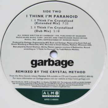 LP Garbage: Push It / I Think I'm Paranoid