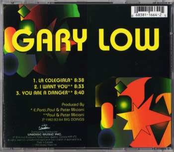 CD Gary Low: La Colegiala / I Want You / You Are A Danger