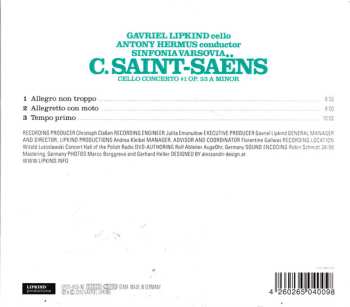 3CD Gavriel Lipkind: Cello Heroics III Camille Saint-Saëns Cello Concerto #1