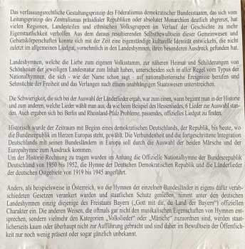 CD Gebirgsmusikkorps Garmisch-Partenkirchen: Die Deutschen Hymnen Und Lieder In Geschichte Und Gegenwart
