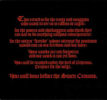 CD Gehenna: Negotium Perambulans In Tenebris
