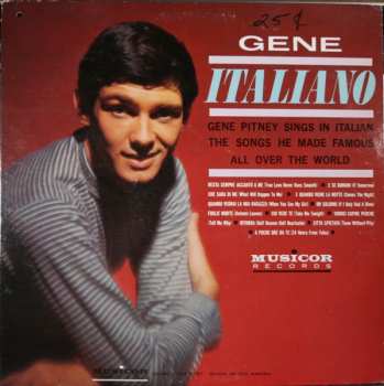 Album Gene Pitney: Gene Italiano