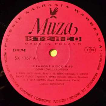 LP Geoff Love & His Orchestra: 13 Famous Disco Hits