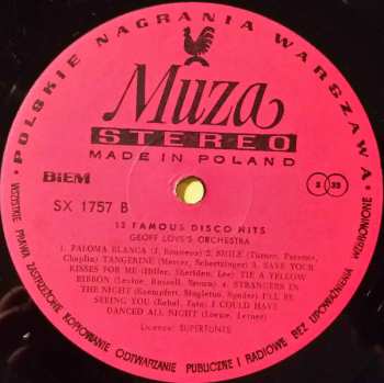 LP Geoff Love & His Orchestra: 13 Famous Disco Hits