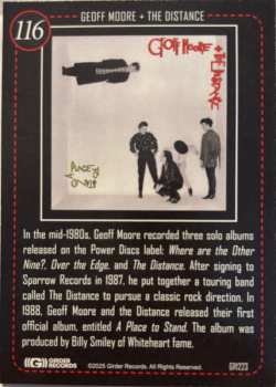 CD Geoff Moore and The Distance: A Place To Stand LTD