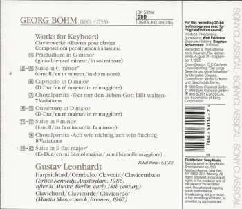 CD Gustav Leonhardt: Keyboard Works (Ouverture, Suites, Capriccio)