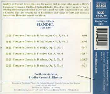 CD Georg Friedrich Händel: Concerti Grossi Op. 3, Nos. 1-6