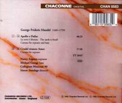 CD Georg Friedrich Händel: Apollo E Dafne / Crudel Tiranno Amor