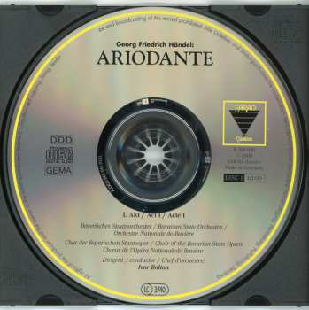 3CD/Box Set Georg Friedrich Händel: Ariodante