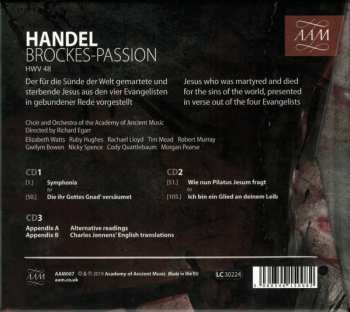 3CD/Box Set Georg Friedrich Händel: Brockes-Passion