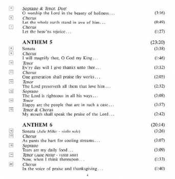4CD/Box Set Georg Friedrich Händel: Chandos Anthems (Complete)
