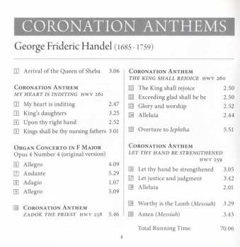CD Georg Friedrich Händel: Coronation Anthems