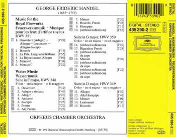 CD Georg Friedrich Händel: Water Music · Wassermusik · Music For The Royal Fireworks