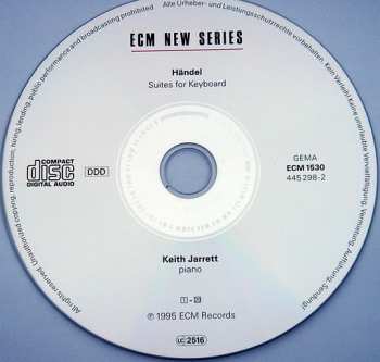CD Keith Jarrett: Suites For Keyboard