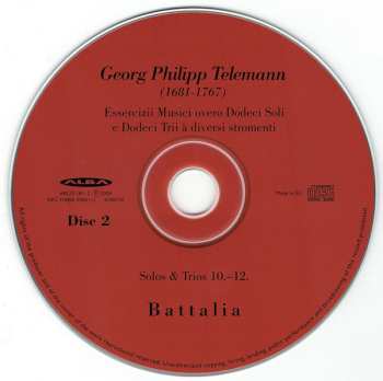 2CD Georg Philipp Telemann: Essercizii Musici Overo Dodeci Soli E Dodeci Trii À Diversi Stromenti (Vol II)