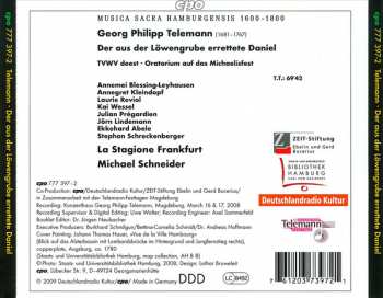 CD Georg Philipp Telemann: Der Aus Der Löwengrube Errettete Daniel