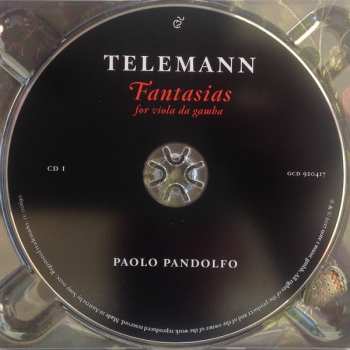 2CD Georg Philipp Telemann: Fantasias For Viola Da Gamba (Hamburg, 1735)