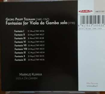 CD Georg Philipp Telemann: Fantasias For Viola Da Gamba