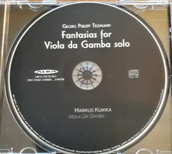 CD Georg Philipp Telemann: Fantasias For Viola Da Gamba