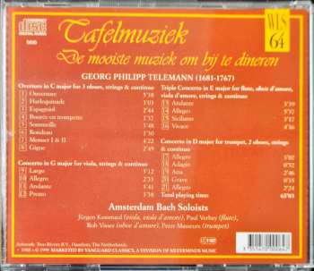 CD Georg Philipp Telemann: Tafelmuziek, De mooiste muziek om bij te dineren