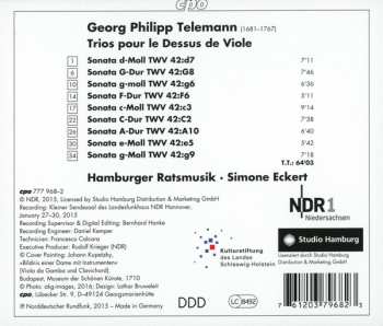 CD Georg Philipp Telemann: Trios Pour Le Dessus de Viole