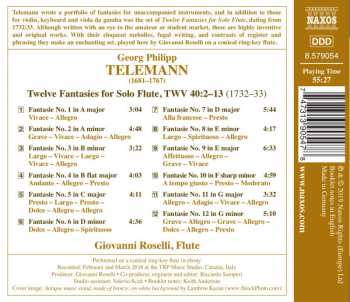 CD Georg Philipp Telemann: Twelve Fantasies For Solo Flute