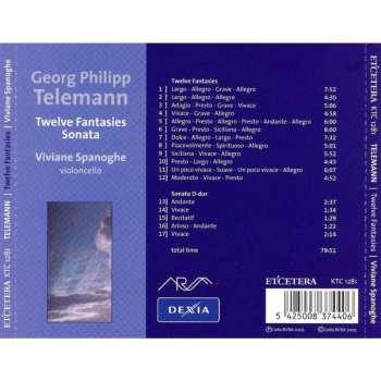 CD Georg Philipp Telemann: Twelve Fantasies / Sonata D-Dur